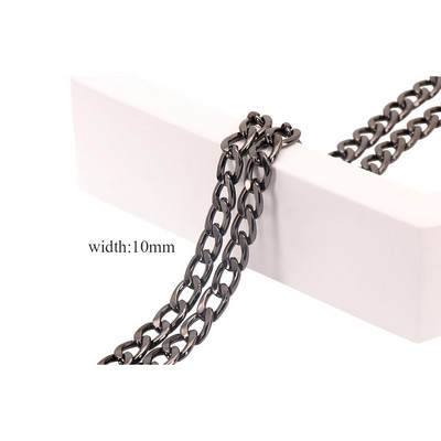 Μόδα μήκους 20 εκατοστών DIY Τσάντα τσάντας τσάντας αλυσίδας μεταλλικές αλυσίδες Αντικατάσταση αλυσίδας αλυσίδας τσάντα ώμου Εξαρτήματα εξαρτημάτων τσάντας