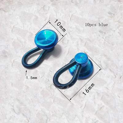 10 τμχ/Παρτίδα ελαστικό ελαστικό κουμπί προσαρμογής πόρπη τζιν από κράμα χονδρικής χονδρικής πόρπης ελατηρίου Δερμάτινη τσάντα χειροτεχνίας Κουμπί αξεσουάρ κουτιού