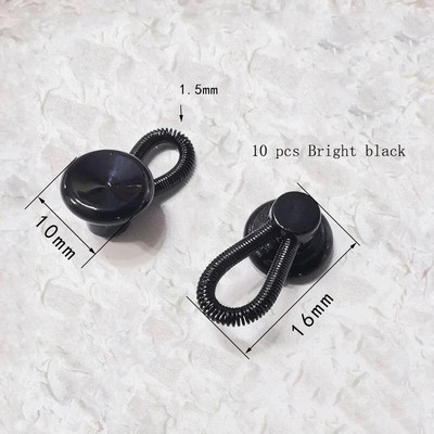 10 τμχ/Παρτίδα ελαστικό ελαστικό κουμπί προσαρμογής πόρπη τζιν από κράμα χονδρικής χονδρικής πόρπης ελατηρίου Δερμάτινη τσάντα χειροτεχνίας Κουμπί αξεσουάρ κουτιού