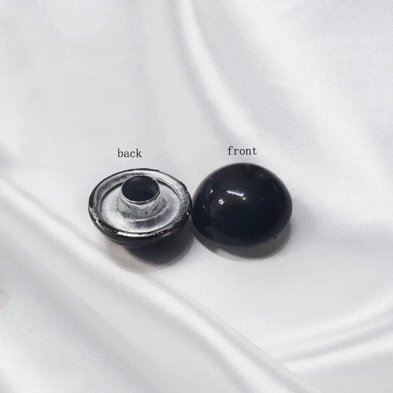 200 Τεμάχια/Παρτίδα 8mm Στρογγυλό Stud Mushroom Rivet Φθορίζον χρώμα Διακοσμητικό υλικό χειροτεχνίας από δέρμα νυχιών