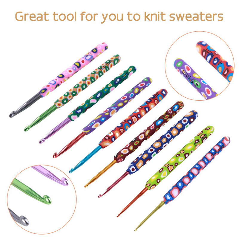 9 τμχ Σετ βελονών πλεξίματος βελόνες πλεξίματος 9 τμχ.