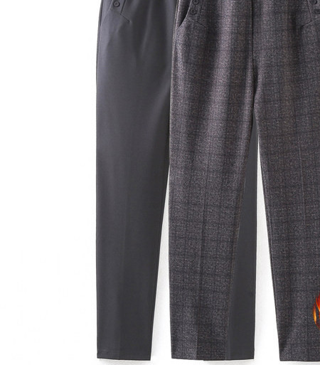 Ženske hlače - s visokim strukom i džepom