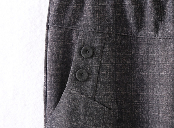 Ženske hlače - s visokim strukom i džepom