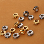 10 set de ochiuri din oțel inoxidabil premium, design cu șuruburi pentru artizanat din piele, bricolaj, albume de albume, pantofi, șapcă curea, etichete pentru geanta haine 6,5 mm