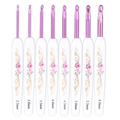 Πολλαπλά μοντέλα Πολύχρωμη λαβή Γάντζοι αλουμίνας Βελόνες πλεξίματος Σετ βελόνες πλεξίματος για ράψιμο με βελονάκι πλέξιμο