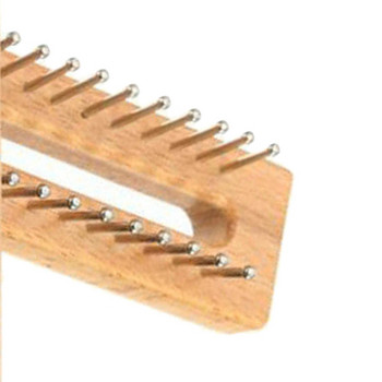 1 комплект Дървена дъска Стан за плетене Светлокафяв стан Дъска за стан Дървена плоскост Лесен инструмент за тъкане DIY Инструменти за шиене на една кука
