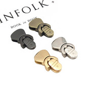 5 τεμάχια Τσάντα από κράμα ψευδαργύρου Κλειδαριά γλώσσας κούμπωμα Push Lock Κλείσιμο αγκράφες Δερμάτινη χειροτεχνία Γυναικεία τσάντα τσάντα τσάντα αξεσουάρ