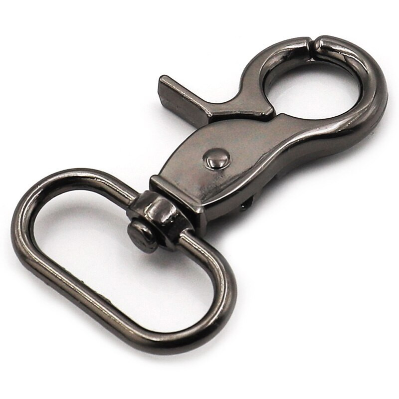 2 ΤΕΜ DIY αξεσουάρ ζώνης δερμάτινης τσάντας περιστρεφόμενη πόρπη κρεμαστή συμπαγές μεταλλικό γάντζο με ελατήριο σκανδάλη αστακός πόρπη κλιπ ελατηριωτή πόρτα