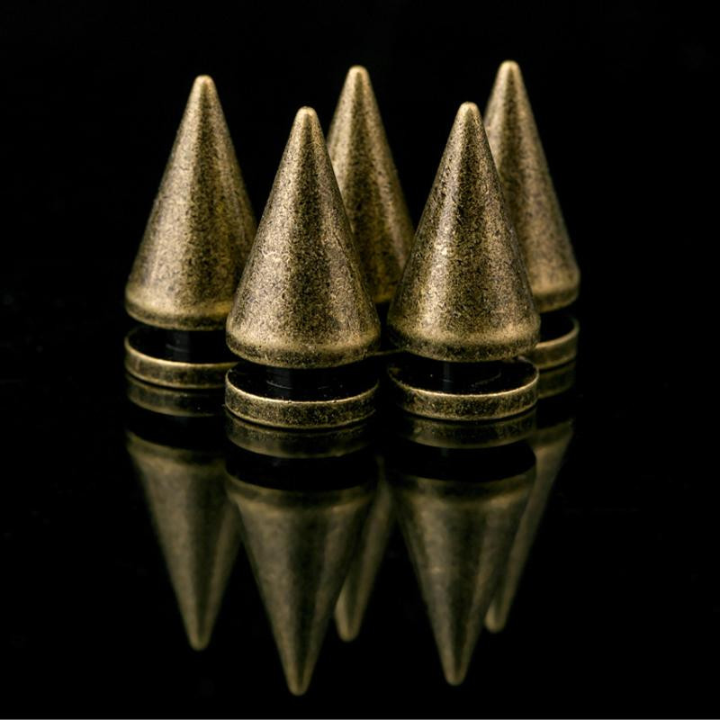 10 τμχ / παρτίδα πολύχρωμα γυναικεία παπούτσια Διακοσμητικά πριτσίνια Χάλκινα μπρούτζινα καρφιά Αξεσουάρ Αποσκευές Ρούχα Δερμάτινα χειροτεχνήματα DIY