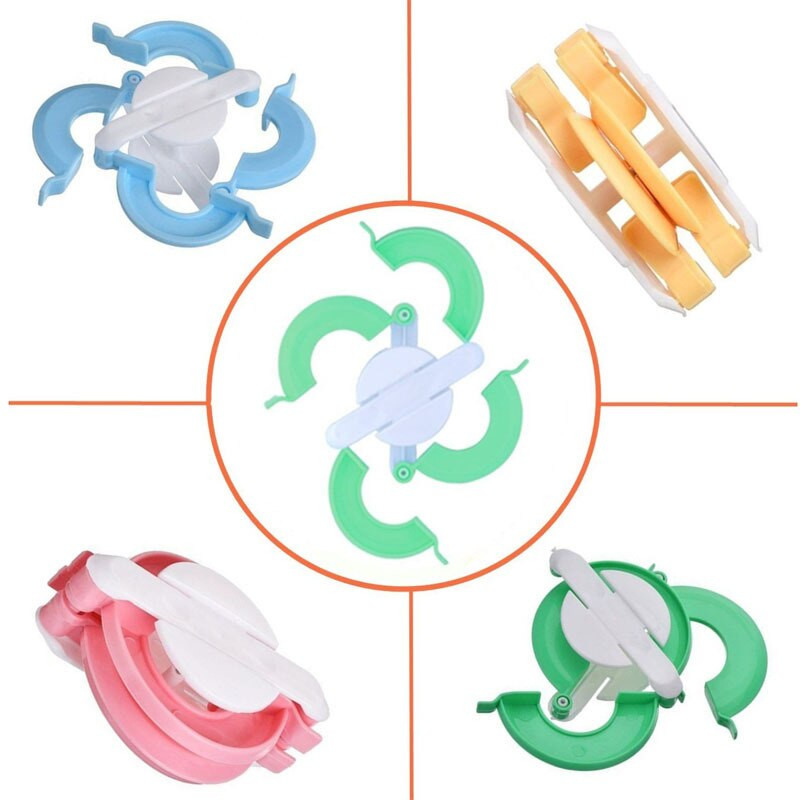 4 τεμ/Σετ DIY Needle Crafts Pompom Μπαλάκι μαλλιών Πλεκτομηχανές αργαλειού Kit Fluff Ball Weave Tools Φορητά 4 μεγέθη πλαστικό αξεσουάρ πλεξίματος