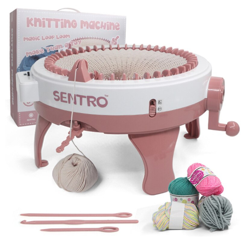 40 adatų rankų darbo mezgimo mašina, cilindrinė vilna, skara, megztinė, kepurė, kojinės, suaugusiems vaikams, tinginys, dirbinys, kalėdinė dovana