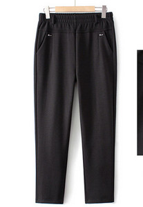 Ženske ležerne hlače visokog struka s toplom postavom i metalnim elementom