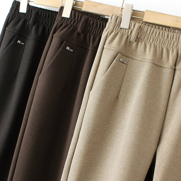 Ženske ležerne hlače visokog struka s toplom postavom i metalnim elementom