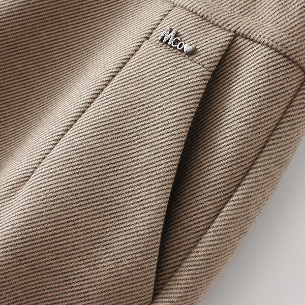 Ženske ležerne hlače visokog struka s toplom postavom i metalnim elementom