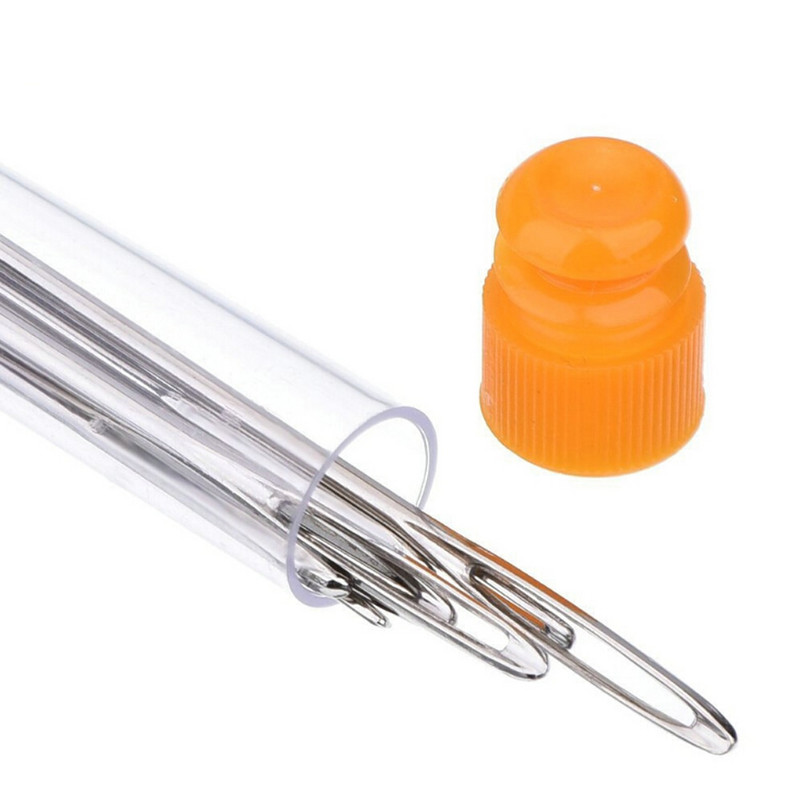 9 buc ace cu ochi mari, instrumente de artizanat, din oțel inoxidabil, cusătură în cruce, fire de tricotat, set de croșete de mână pentru cusut