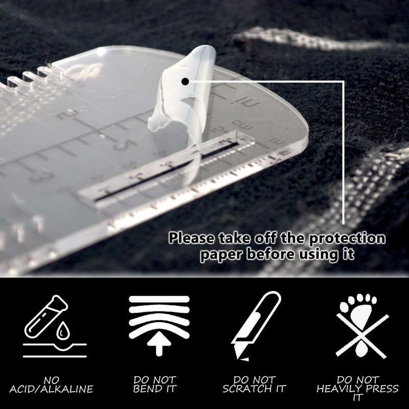 2tk sokijoonlaud läbipaistev akrüülist ristpistetarvikud Näputöö kudumine Heegelnõelad mõõdus sokiplokid 10 tolli DIY kingitus