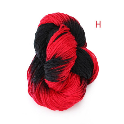 1 tk Pehme mitmevärviline polüester akrüüllõng Fiber kootud kraasitud niidid Paksud pillimisvastased värvitud lõngapallide heegeldamise tarvik