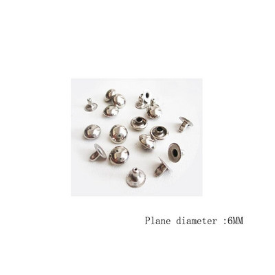 100 τεμάχια/Παρτίδα 6 χιλιοστών Μανιτάρι πριτσίνια Στρογγυλά πριτσίνια Χάλκινη όψη Δερμάτινη χειροτεχνία Πορτοφόλι κουμπιά στερέωσης