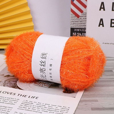 Tinsel Chunky Sparkle Furry Soft Eyelash Knitting Wool Narn DIY Knitting 100g/200m Ball
