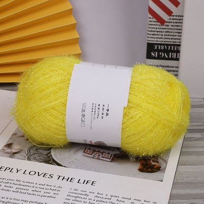 Tinsel Chunky Sparkle Furry Soft Eyelash Knitting Wool Narn DIY Knitting 100g/200m Ball