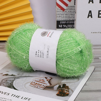 Tinsel Chunky Sparkle Furry Soft Eyelash Knitting Wool Narn DIY Knitting 100g/200m Ball