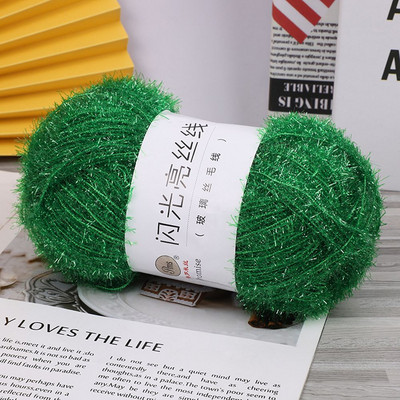 Tinsel Chunky Sparkle Furry Soft Eyelash Knitting Wool Narn DIY Knitting 100g/200m Ball