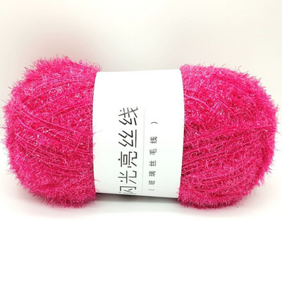 Tinsel Chunky Sparkle Furry Soft Eyelash Knitting Wool Narn DIY Knitting 100g/200m Ball