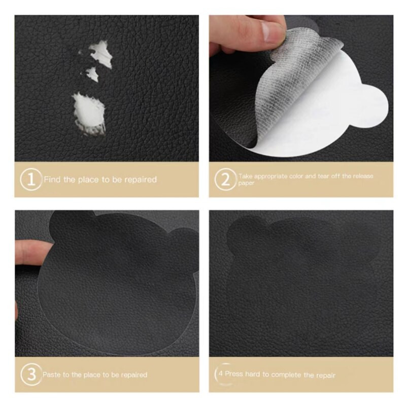 Bear Patches No Cropping Δερμάτινο αυτοκόλλητο Αυτοκόλλητο καναπέ επισκευαστικό κρεβάτι PU μπαλώματα βελτιστοποίησης επιτραπέζιο καρέκλα καθίσματος Τσάντα για παπούτσια τρύπα αυτοκίνητο