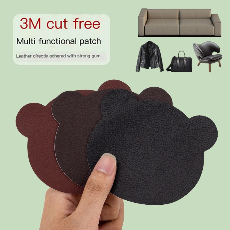 Bear Patches No Cropping Δερμάτινο αυτοκόλλητο Αυτοκόλλητο καναπέ επισκευαστικό κρεβάτι PU μπαλώματα βελτιστοποίησης επιτραπέζιο καρέκλα καθίσματος Τσάντα για παπούτσια τρύπα αυτοκίνητο