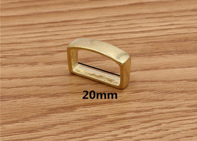 5 τεμάχια/παρτίδα Ορειχάλκινη πόρπη ζώνης για στερέωση ζώνης τσάντας με τετράγωνο βρόχο