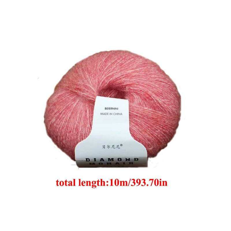 Rainbow Moherio vilnos rankų darbo Angolos pliušinis mezgimo megztinis skara Rankų mezgimo verpalai nėrimo moteris kūdikiui ploni megzti marškiniai skara