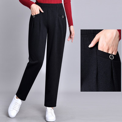 Ψηλόμεσο ελαστικό παντελόνι με τσέπη