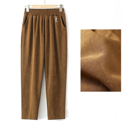 Casual παντελόνι με μεταλλικό στοιχείο και τσέπη για γυναίκες