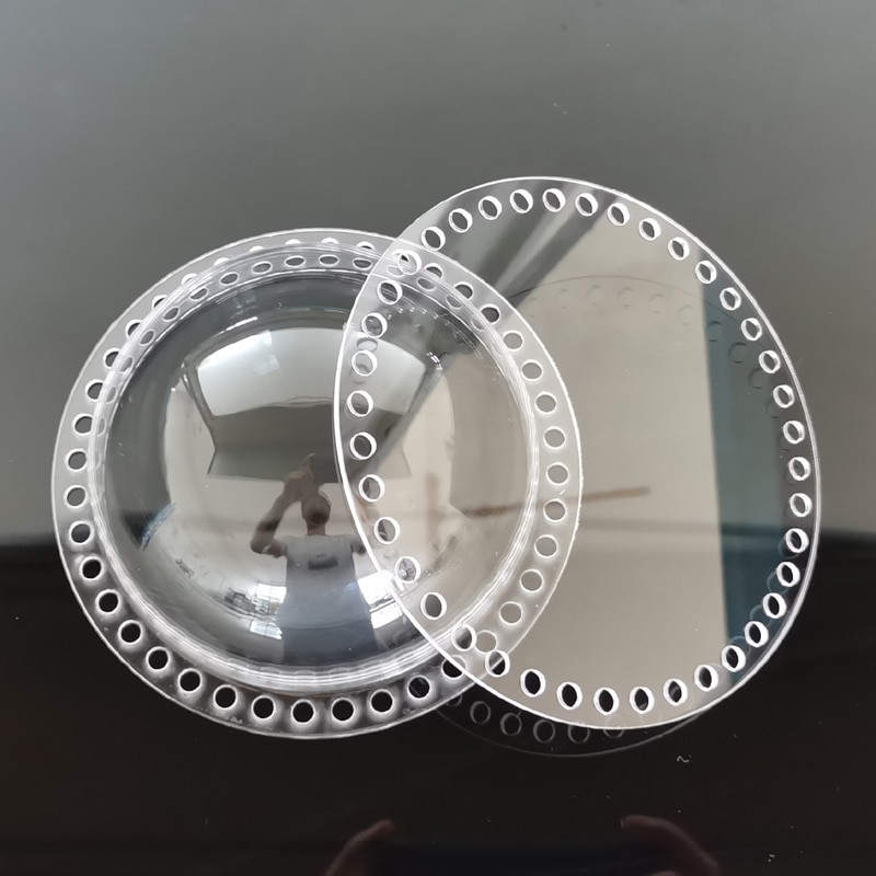 10 läbipaistvat katet isetegemise tarvikud kootud koti materjal akrüül läbipaistev perforeeritud plaadi tarvikud