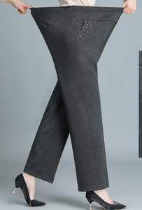 Stretch παντελόνι με ελαστικά και μεταλλικά στοιχεία