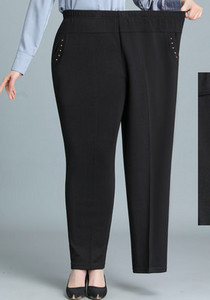 Stretch παντελόνι με ελαστικά και μεταλλικά στοιχεία