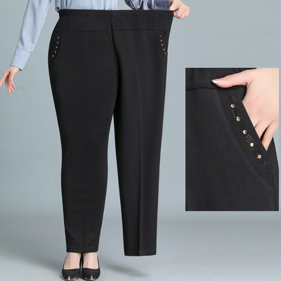 Stretch παντελόνι με ελαστικά και μεταλλικά στοιχεία