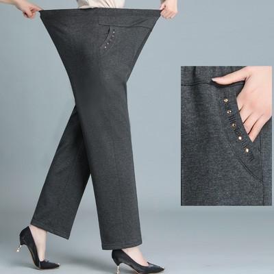 Stretch παντελόνι με ελαστικά και μεταλλικά στοιχεία