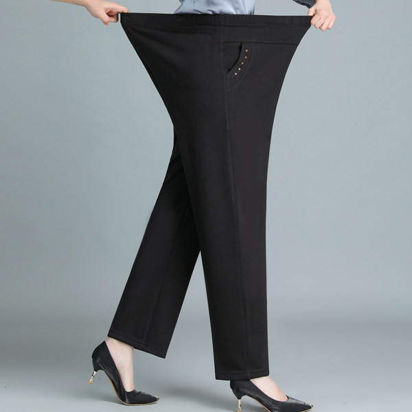 Stretch παντελόνι με ελαστικά και μεταλλικά στοιχεία