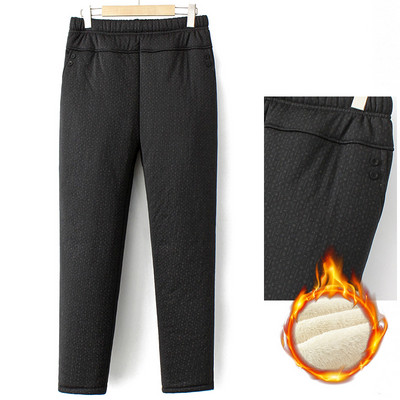 Χειμερινό σχέδιο γυναικείο παντελόνι με ψηλή μέση