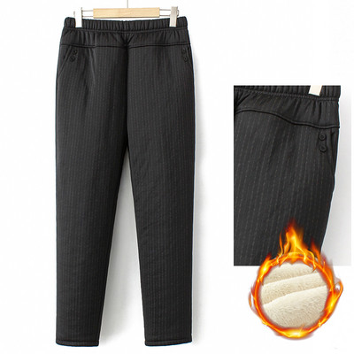 Χειμερινό σχέδιο γυναικείο παντελόνι με ψηλή μέση