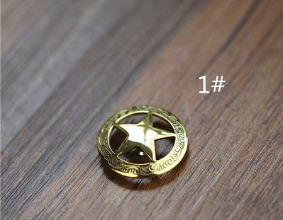 Läbimõõt 28mm 10 tk/partii Puhtast vasest tükikestega nupud isetegemise jaoks käsitsi valmistatud nahast aksessuaaride kaunistamiseks