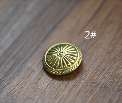 Läbimõõt 28mm 10 tk/partii Puhtast vasest tükikestega nupud isetegemise jaoks käsitsi valmistatud nahast aksessuaaride kaunistamiseks