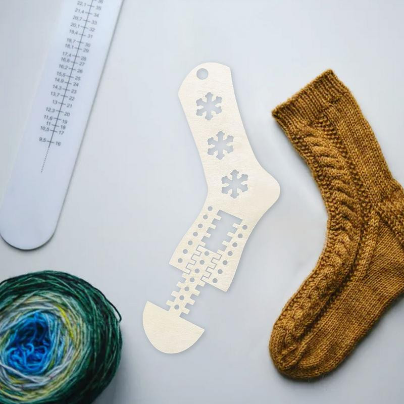 2 τεμ. Φυσικό ξύλινο μπλοκερ για κάλτσες χειροποίητο DIY Εργαλείο πλεξίματος Χριστουγεννιάτικων κάλτσες Snowflakes Stars Φόρμες κάλτσες Σχήματα Δώρο για αρχάριους