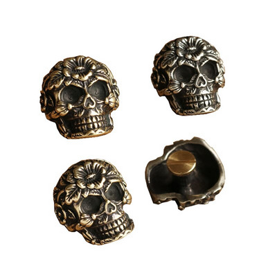 3 ΤΕΜ. Skull Screw Διακοσμητική πόρπη Δερμάτινη χειροτεχνία Διακοσμήσεις πορτοφολιού