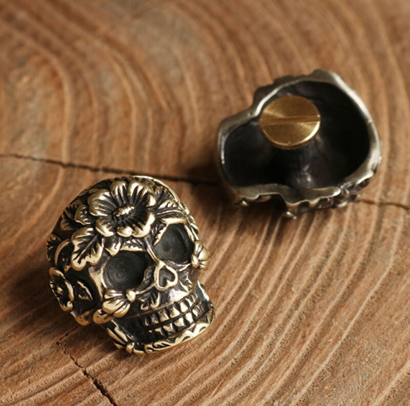 3 TK Skull Screw Dekoratiivne pannal Nahast käsitöö rahakoti kaunistused
