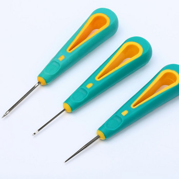 Εργαλεία ραπτικής με κωνικό αξεσουάρ Επισκευή δερμάτινων παπουτσιών Αποσπώμενες βελόνες ραπτικής Awl Hook Stitcher χεριών βελόνας Steel Stitcher