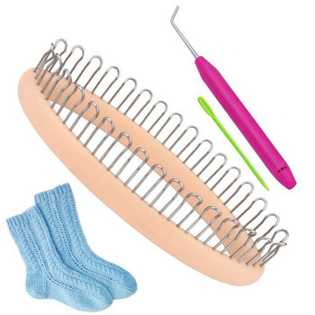 Направи си сам инструменти за тъкане KnittingCraft For Sock Шап Шапка Weaver Needle Домакински шевни аксесоари за плетене