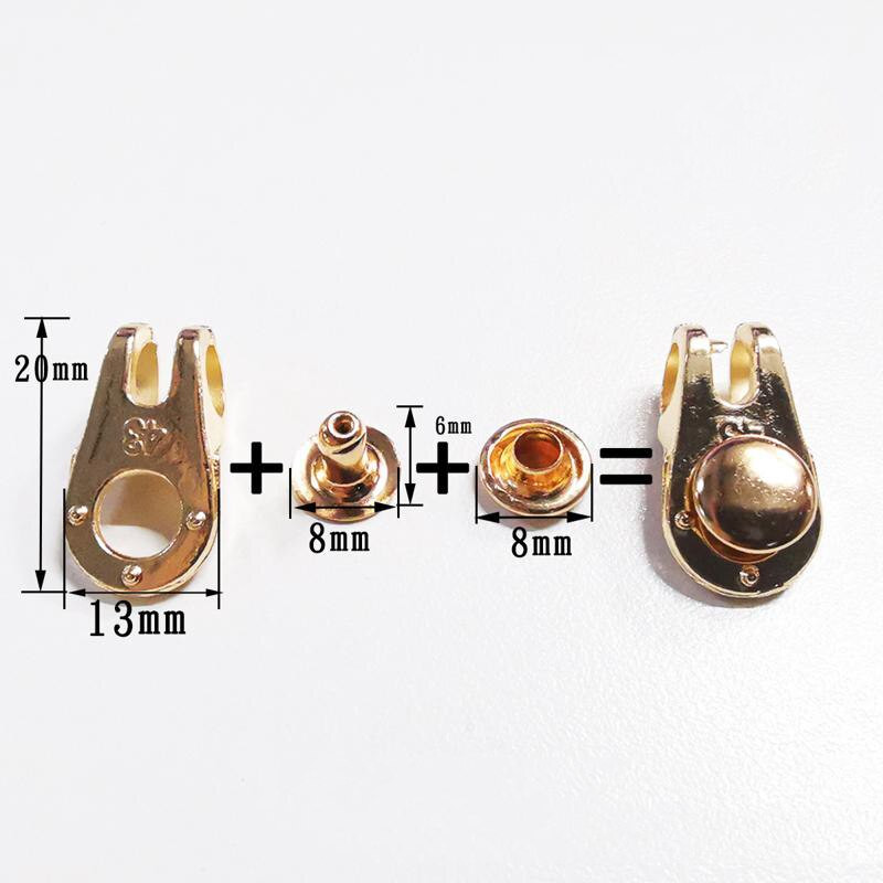100 tk/partii isetehtud sulamist konksu pandlaga spordikõrged saapad nööpkaunistused fikseeritud pandlaga kingad nahast käsitöö needid