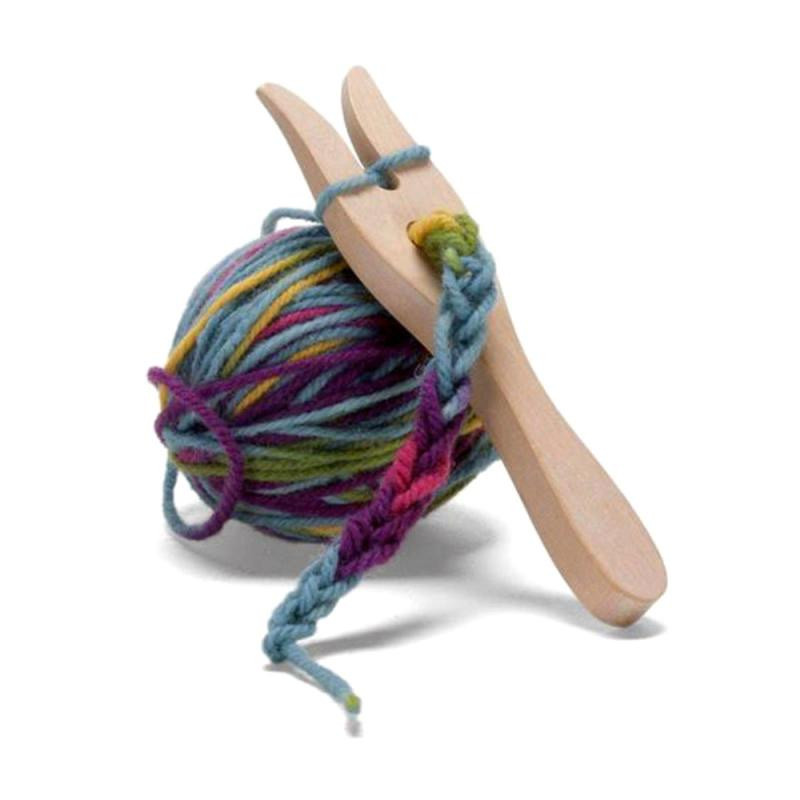 DIY Χειροποίητη βελόνα Y Παιδικά Χειροποίητα Προμήθειες Ξύλινο πιρούνι Πλεκτομηχανή Χειροποίητη Πλεκτομηχανή